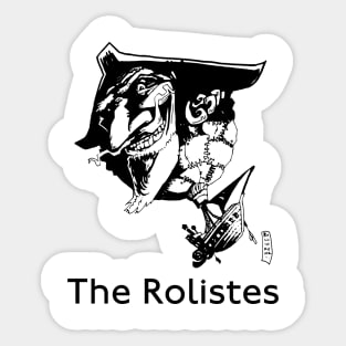 The Rolistes Podcast (Munchausen B&W) Sticker